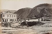 George Valentine - Te Wairoa, McRae's Hotel, Sophia's whare and Terrace Hotel - Google Art Project