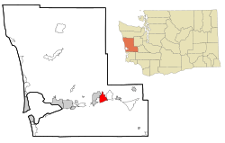 Location of Brady, Washington