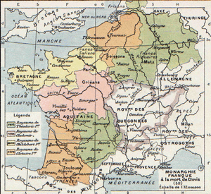 Hereniging Frankische rijk onder Chlotarius I