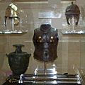 Hoplite armour exhibit at the Corfu Museum closeup
