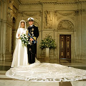Huwelijksportret van de Prins van Oranje en Prinses Máxima