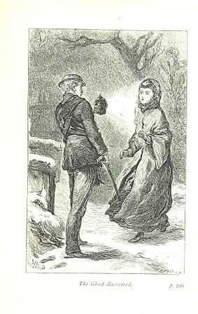 Illustration by Horace Petherick from Hanbury Mills by C R Coreridge Public Domain via British Library pg206 The Ghost Discovered