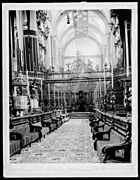 Interior of the Cathedral, Mexico City, Mexico, showing the path to the Choir, ca.1905-1910 (CHS-655)