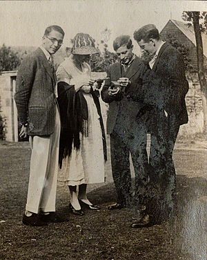 Jean de Menasce; Vanessa Bell (née Stephen); Duncan Grant; Eric Siepmann, 1922