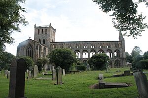 Jedburgh Abbey from the north