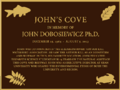John's Cove Memorial Plaque