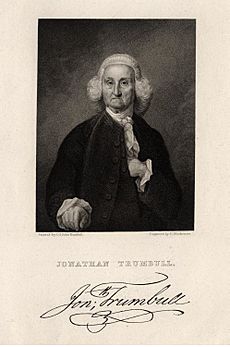 Jonathan Trumbull engraving circa 1855