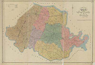 La Prade Map 1888 of Chesterfield County