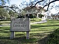 LatterLibraryStoneSignHouse
