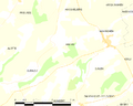 Map commune FR insee code 62134