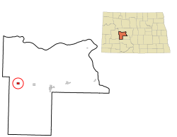 Location of Golden Valley, North Dakota