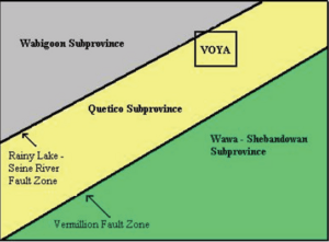 NPS Voyageurs National Park schematic geologic map