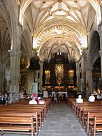 Nave central de la catedral de Pontevedra