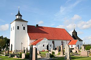 Church in Onsala from the 12th century