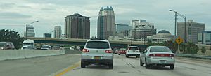 Orlando, Florida - Downtown from I-4 East