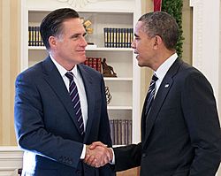 P112912PS-0444 - President Barack Obama and Mitt Romney in the Oval Office - crop