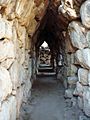Passageway of the galleries within the walls of Tiryns