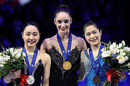 Photos – World Championships 2018 – Ladies (Medalists) (5)
