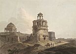 Remains of buildings at Firoze Shah Kotla, Delhi