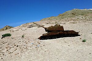Russian Tank - Socotra island, Indian Ocean - Republic of Yemen