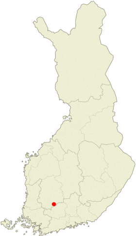 Location of Sääksmäki in Finland