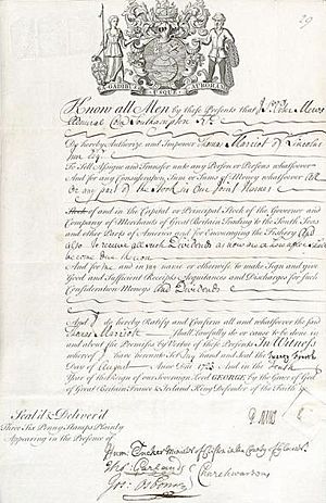 ShareCertificate SouthSeaCompany 1733