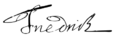 Signature of Frederick I of Sweden