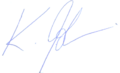 Signature of Klaus Iohannis