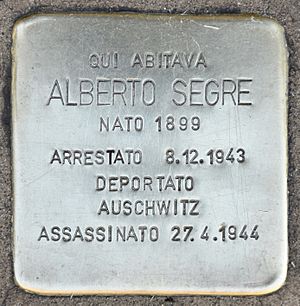 Stolperstein für Alberto Segre (Milano)
