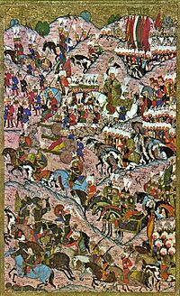 Suleiman I after the victory at Mohács