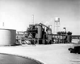 Sulfuric acid plant at the Kerr McGee Uranium mill