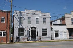 Former bank in the Toano Historic District