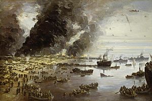 The Withdrawal from Dunkirk, June 1940 Art.IWMARTLD305