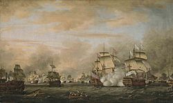 The battle of the Saints 12 avril 1782