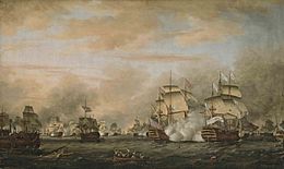 The battle of the Saints 12 avril 1782
