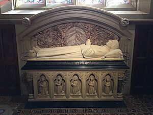The tomb of Augustus Pugin in St Augustine's Church, Ramsgate