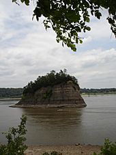 Tower Rock island monument 1