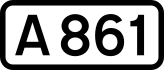 A861 road shield
