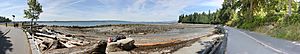 Vancouver BC Stanley Park Sea Wall at Second Beach June 2015.jpg