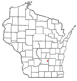 Location of Courtland, Wisconsin