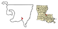 West Feliciana Parish Louisiana Incorporated and Unincorporated areas St. Francisville Highlighted