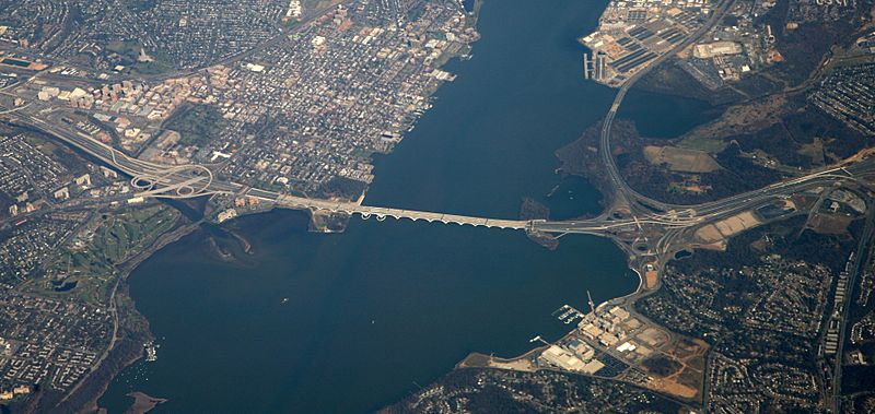 Woodrow Wilson Bridge aerial 2012