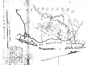 1857 Everglades map