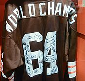 1964 Cleveland Browns World Champions jersey