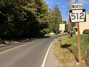 2022-09-29 16 54 34 View north along Pennsylvania State Route 512 (East Bangor Highway) just south of West Central Avenue in East Bangor, Northampton County, Pennsylvania