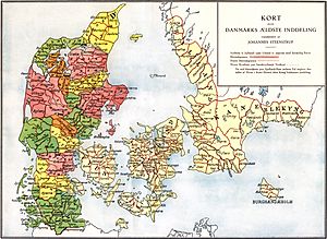 Administrative division of denmark in medieval times