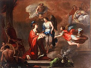 Alegoría del nacimiento del infante Carlos Clemente (Real Academia de Bellas Artes de San Fernando)