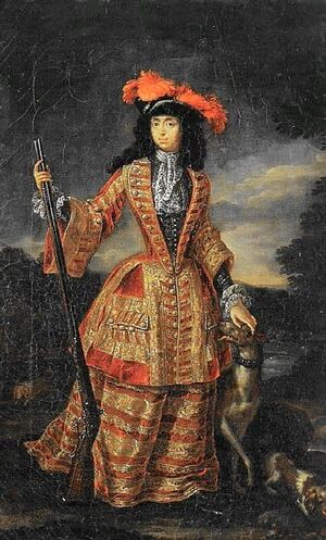 Anna maria luisa de medici hunting dress