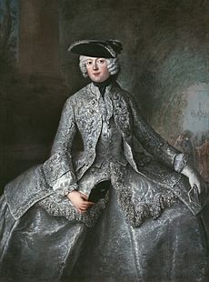 Antoine Pesne hofdame ; Prinzessin Amalia von Preussen als Amazone