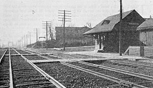 Baltimore and Ohio Railroad station in Woodlyn, Pennsylvania (1912)